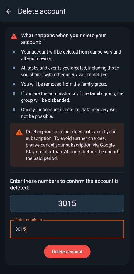 Enter the Confirmation Code